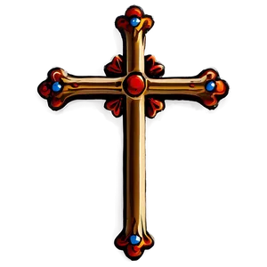 Simple Catholic Cross Picture Png Fvp PNG Image