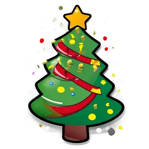 Simple Christmas Tree Design Png Puo PNG Image