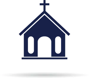 Simple Church Clipart Graphic PNG Image