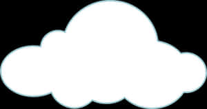 Simple Cloud Outline PNG image with transparent background