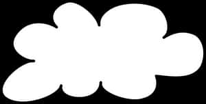 Simple Cloud Shape Graphic PNG image with transparent background