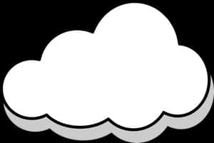 Simple Cloud Vector Illustration PNG image with transparent background