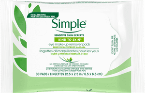 Simple Eye Makeup Remover Pads Packaging PNG image with transparent background