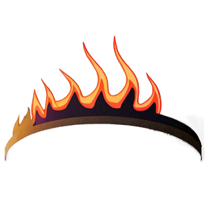 Simple Flames Outline PNG 05042024 PNG