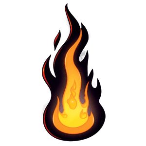 Simple Flames Outline PNG 48 PNG