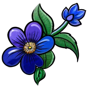 Simple Flower Art Png Kqs PNG Image