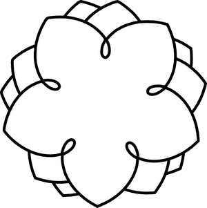 Transparent Flower Clipart Black And White Free Download - Png Flowers Outlines Cartoon, Png Download PNG image with transparent background