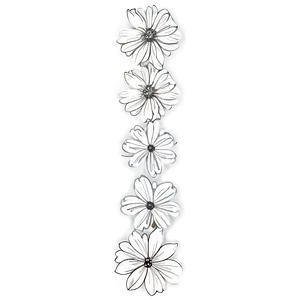 Simple Flower Sketch Png Qes PNG Image