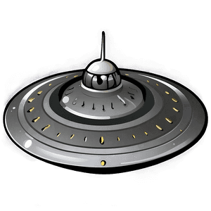 Simple Flying Saucer Sketch PNG 06202024 PNG