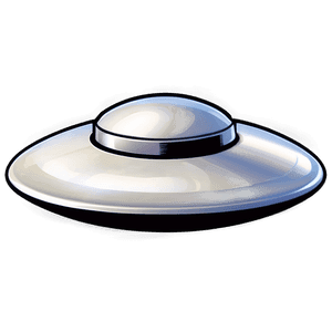 Simple Flying Saucer Sketch PNG 06202024 PNG