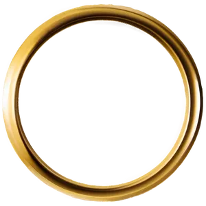 Simple Gold Circle Frame Png Kys20 PNG Image