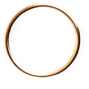 Simple Gold Circle Frame PNG ytx PNG