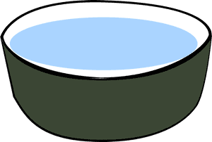 Hd Dog Bowl Free Vector Graphic Bowl Water Drink Dog - Water Bowl Clip Art, HD Png Download PNG image with transparent background