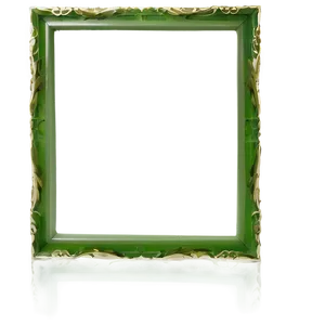 Simple Green Frame Png Ojc PNG Image