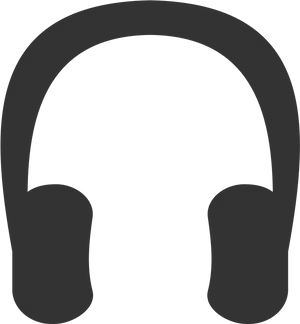 Simple Headphones Icon PNG Image