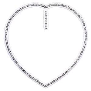 Simple Heart Outline Png 15 PNG Image