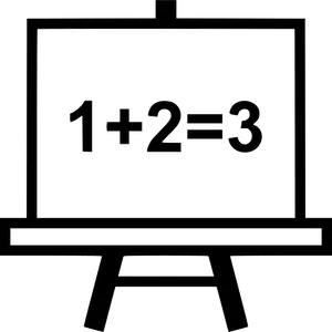 Simple Math Equationon Board PNG Image