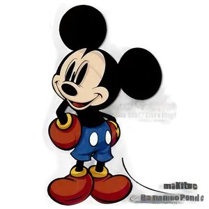 Simple Mickey Mouse Shadow Png Qxb33 PNG Image