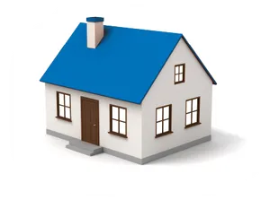 Simple Model House Graphic PNG Image