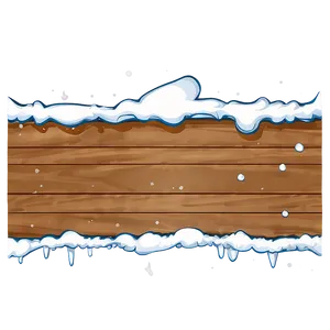 Simple Snow Border Png 06282024 PNG Image