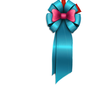 Simple Teal Ribbon Logo PNG xtb42 PNG