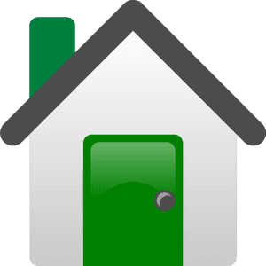 Simple Vector House Icon PNG image with transparent background