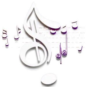 Simple White Music Notes Png 86 PNG Image