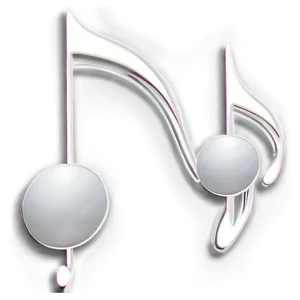 Simple White Music Notes Png Esn PNG Image