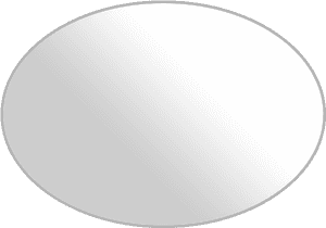 Oval Brushed Aluminium Labels - Transparent Oval White, HD Png Download PNG image with transparent background