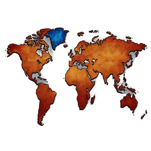 Simple World Map Outline PNG cdm PNG with transparent background
