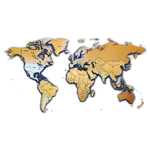 Simple World Map Vector Png 06262024 PNG Image