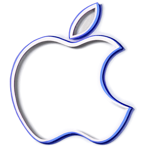 Simplified Apple Logo Outline PNG 35 PNG with transparent background