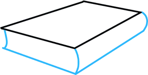 Simplified Book Drawing PNG Image