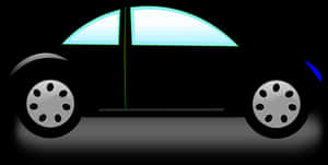 Simplified Car Silhouette PNG image with transparent background