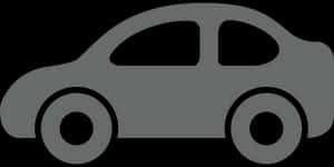 Simplified Car Silhouette PNG image with transparent background