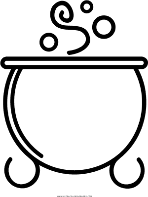 Cauldron Coloring Page - Cauldron Coloring, HD Png Download PNG image with transparent background