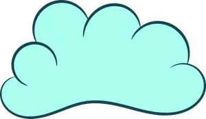 Simplified Cloud Graphic PNG Image