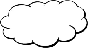 Simplified Cloud Graphic PNG Image