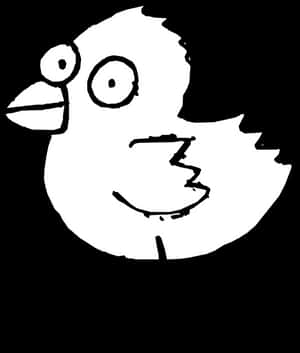 Simplified Dove Drawing PNG image with transparent background