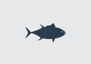Simplified Fish Silhouette Graphic PNG image with transparent background