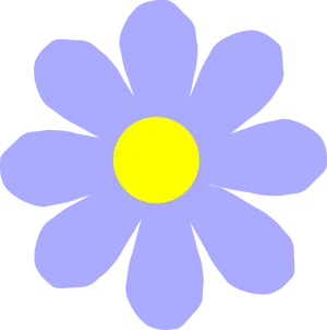 Simplified Flower Illustration PNG Image