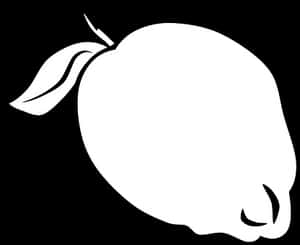Simplified Lemon Silhouette Graphic PNG image with transparent background