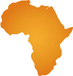 Simplified Mapof Africa Contour PNG Image