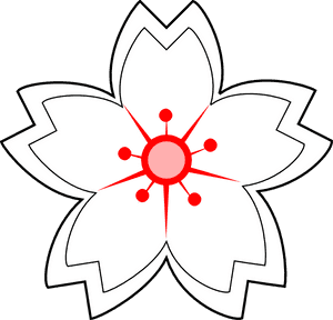 Flower Drawing Svg Clip Arts - Sakura Flower Coloring Pages, HD Png Download PNG image with transparent background