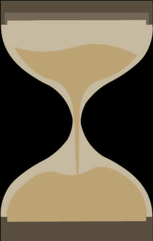 Simplified Sand Timer Graphic PNG image with transparent background