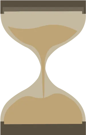 Simplified Sand Timer Graphic PNG Image