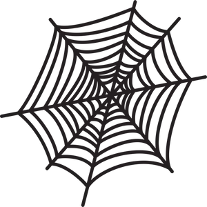 Simplified Spider Web Graphic PNG Image