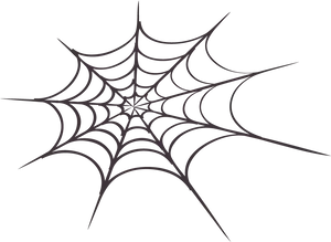 Simplified Spider Web Graphic PNG Image