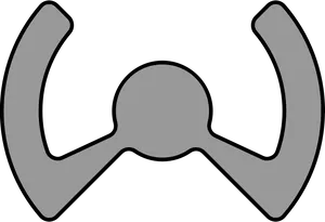 Simplified Steering Wheel Icon PNG Image