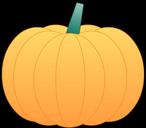 Simplified Vector Pumpkin PNG image with transparent background